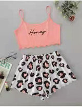 Cotton Girls Cartoon Casual PJ Suit