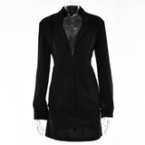 Buttoned Blouse High Waist Skirt Two Piece
