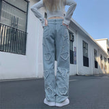 Street Loose Mopping Straight Jeans