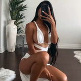 Sexy Two-piece Suit With Lace-up Multi-wear