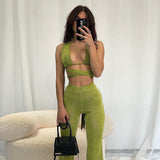 Slim Bootcut Trousers Suit
