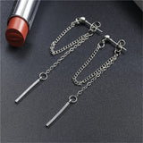 Silver Tassel Earrings