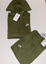Ensemble nike fleece vert kaki