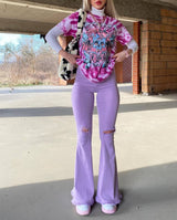 PURPLE TIE DYE