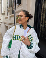 VESTE 90's CHICAGO WHITE SET