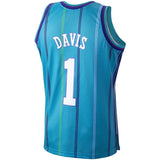 Baron Davis Charlotte Hornets Hardwood Classics 1999-00 Swingman Jersey - Teal